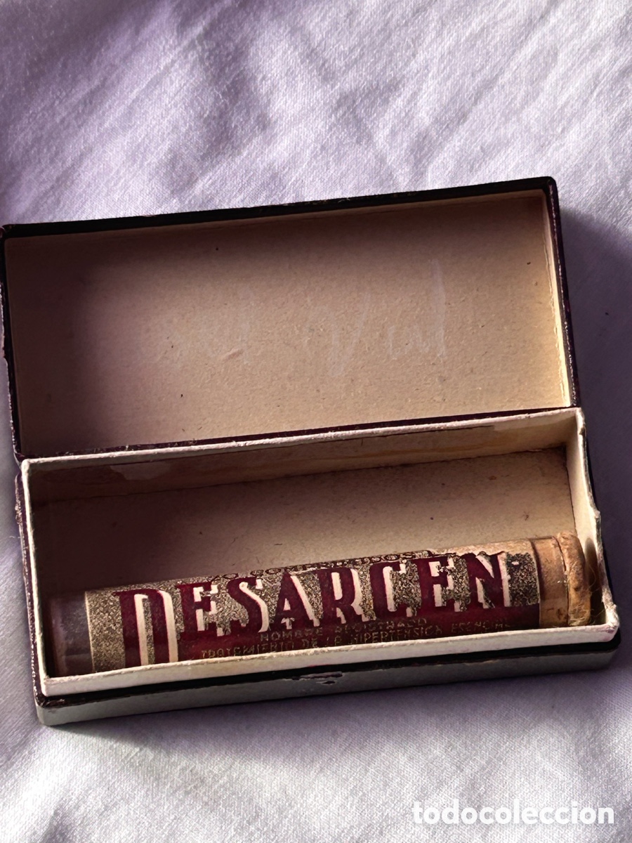 Antig&uuml;edades: Caja y frasco de medicamento Desarcen - Foto 5