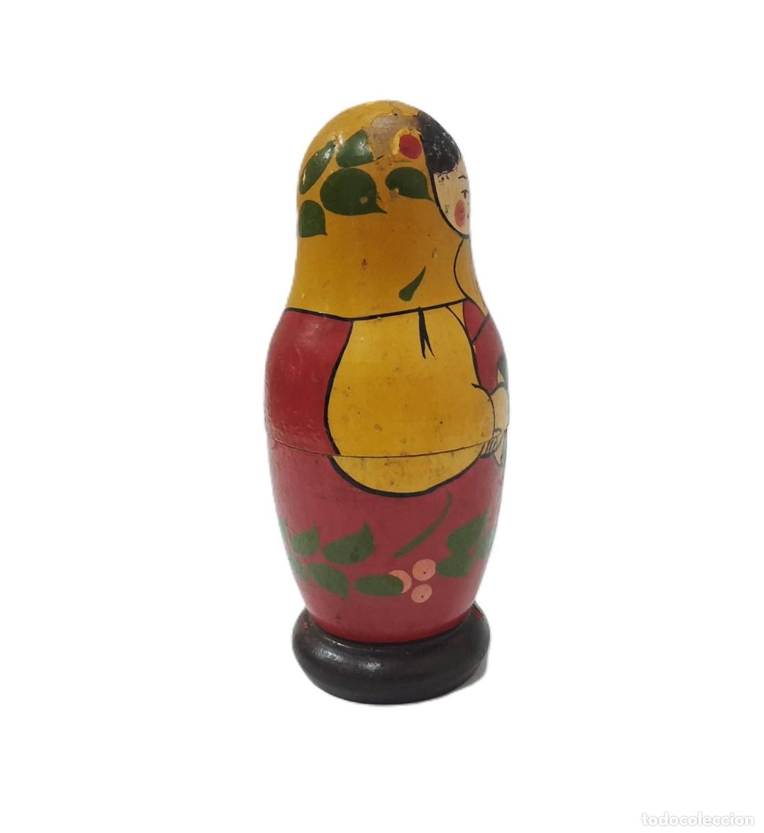 Antig&uuml;edades: Mu&ntilde;eca Matrioska Rusa Antigua - Foto 7