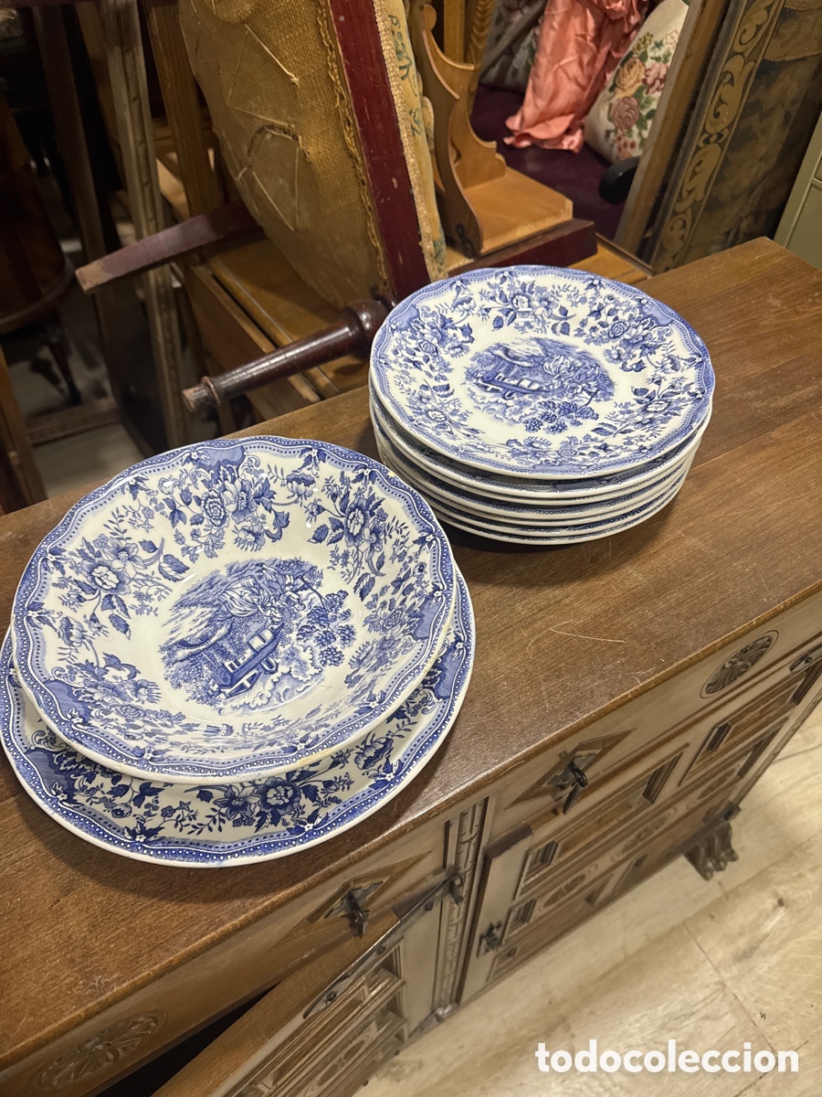 Antiques: Lote, de piezas de loza italianas