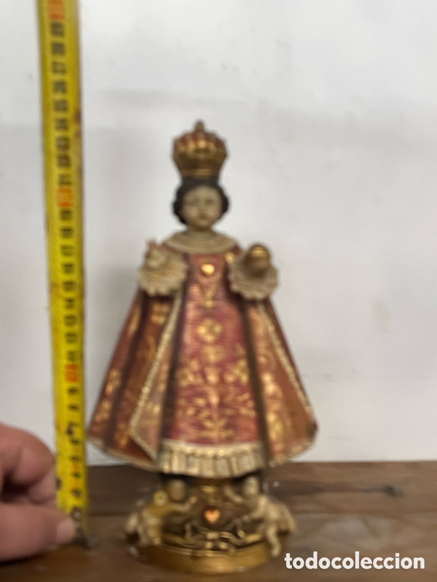 Antig&uuml;edades: Ni&ntilde;o Jes&uacute;s de Praga 24cms - Foto 2