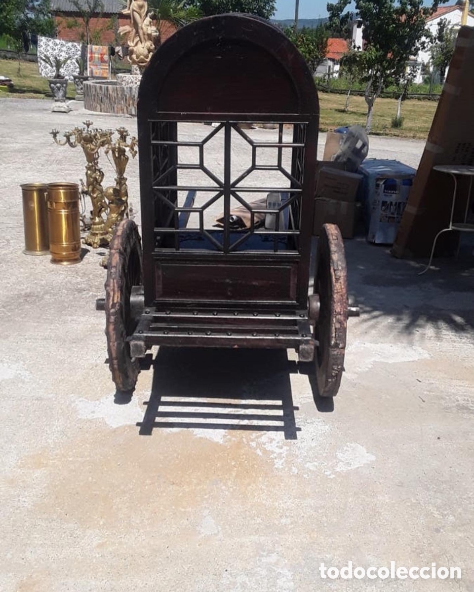 Antig&uuml;edades: Precioso carro de madera maciza - Foto 2