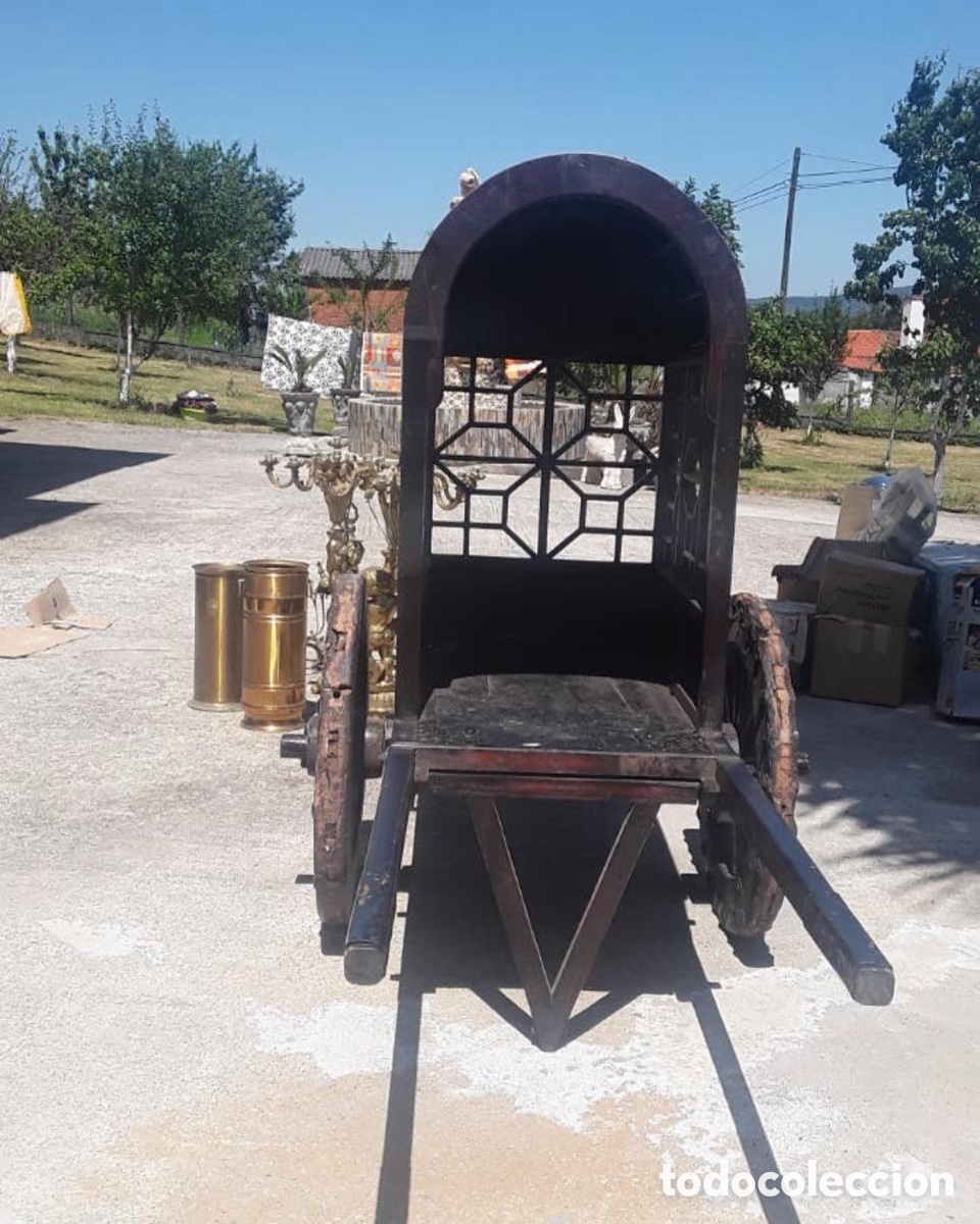 Antig&uuml;edades: Precioso carro de madera maciza - Foto 1