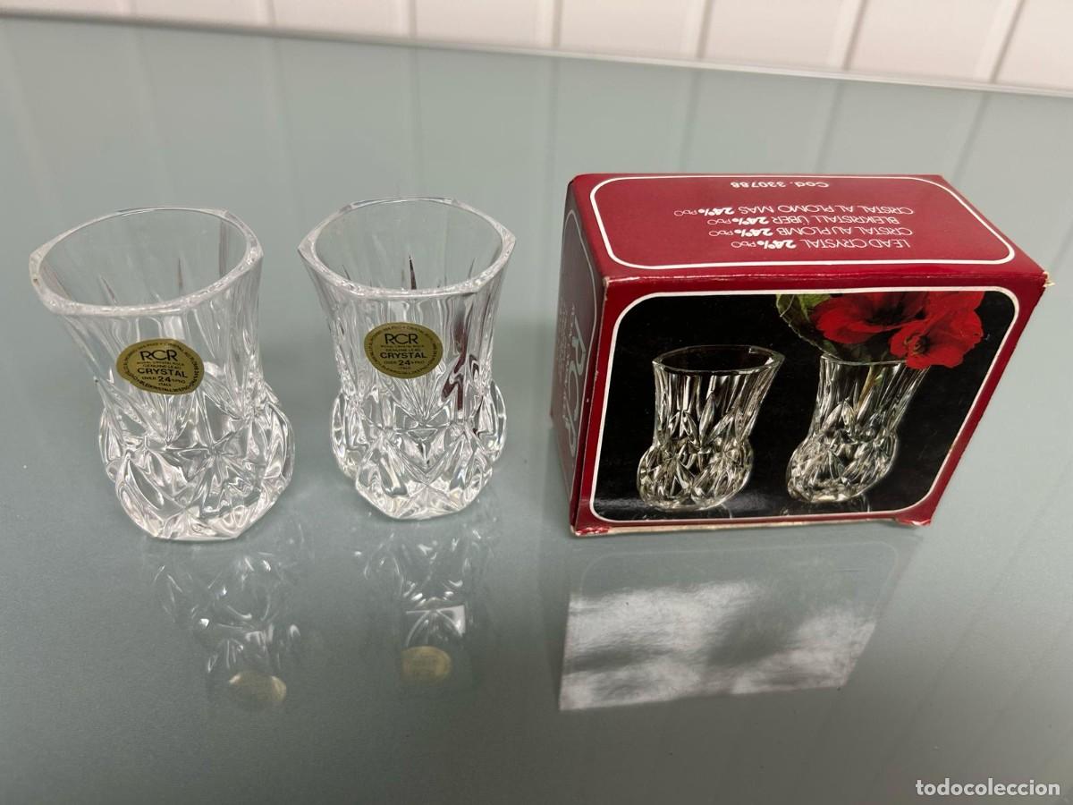 Antig&uuml;edades: 2 Jarras de cristal RCR - Foto 5