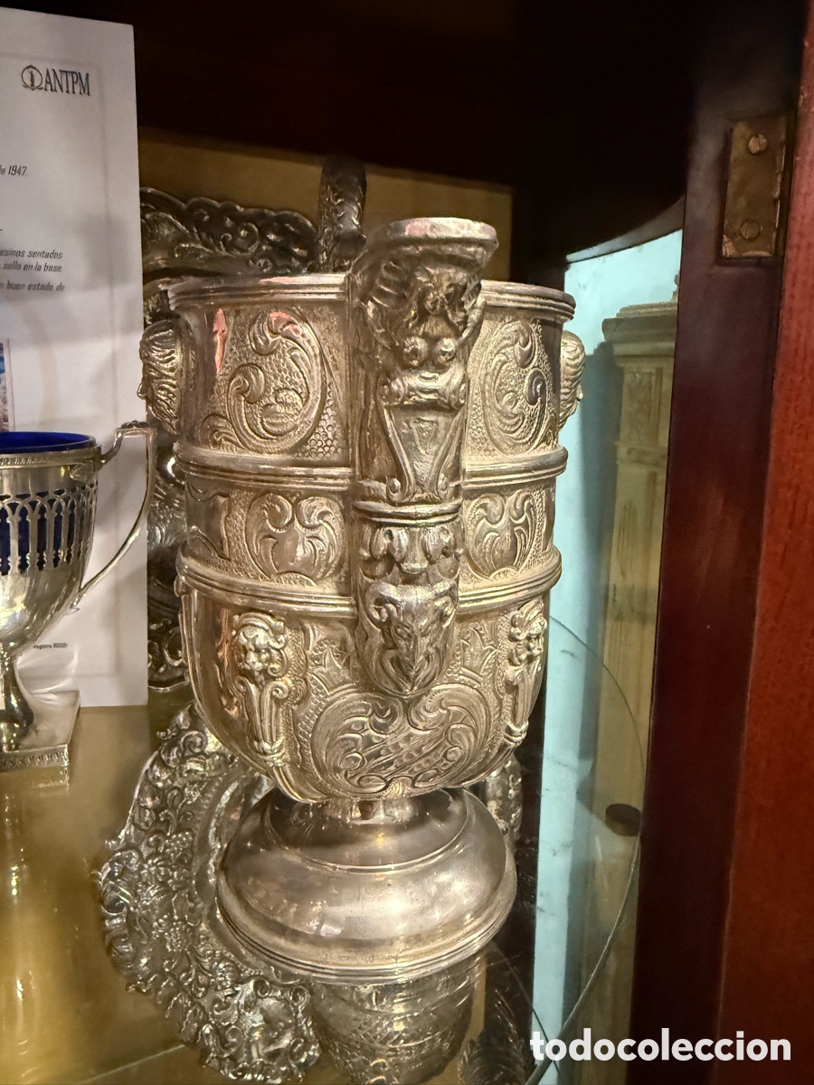 Antig&uuml;edades: Jarra antigua de plata de ley - Foto 2