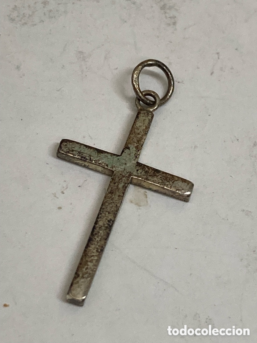 Antig&uuml;edades: Cruz de plata religiosa C490 - Foto 1