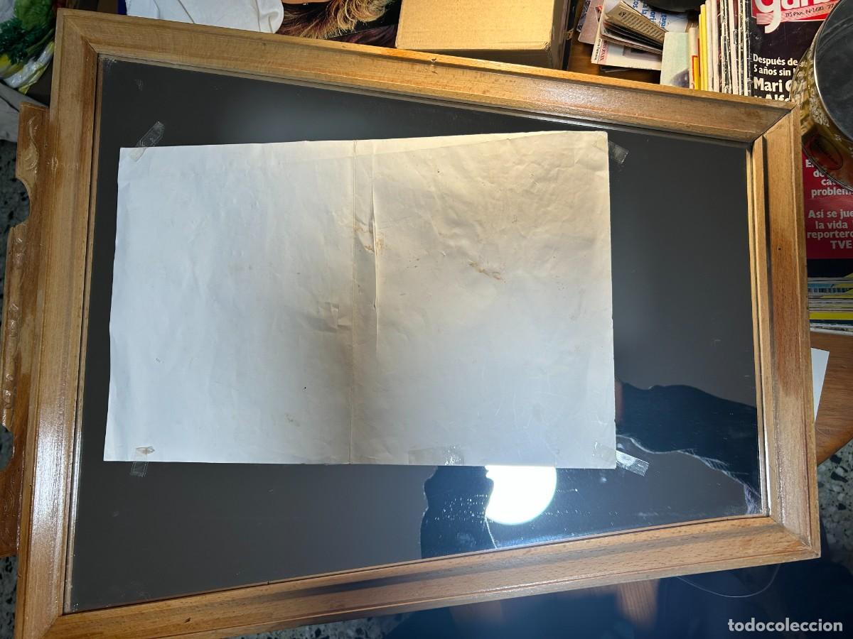 Antig&uuml;edades: Espejo vintage de forma triangular 38 x 62 x 72 - Foto 3