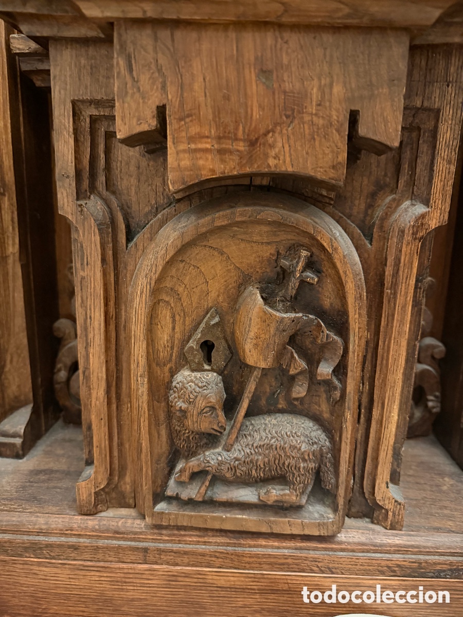 Antig&uuml;edades: cama hecha con antiguo retablo - Foto 2