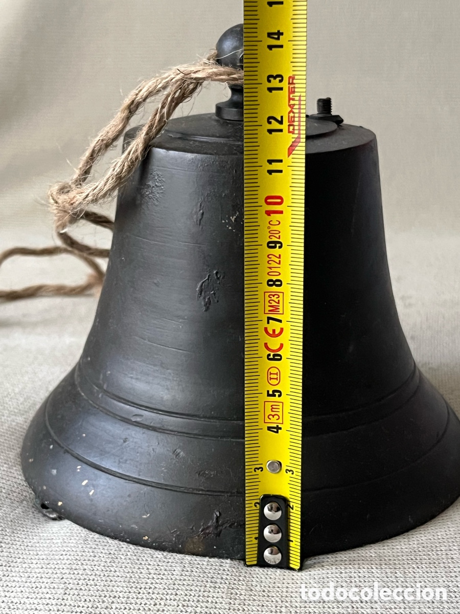 Antig&uuml;edades: Antigua campana de bronce - Foto 3