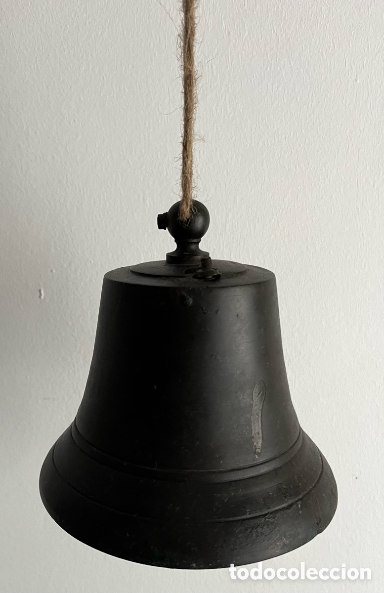 Antig&uuml;edades: Antigua campana de bronce - Foto 4