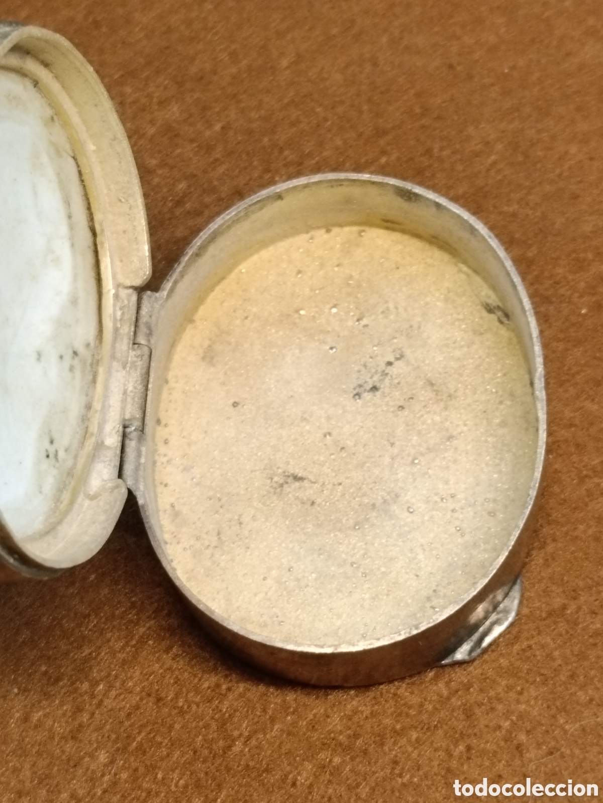 Antig&uuml;edades: ORIGINAL PASTILLERO DE PLATA CON CAMAFEO - Foto 7