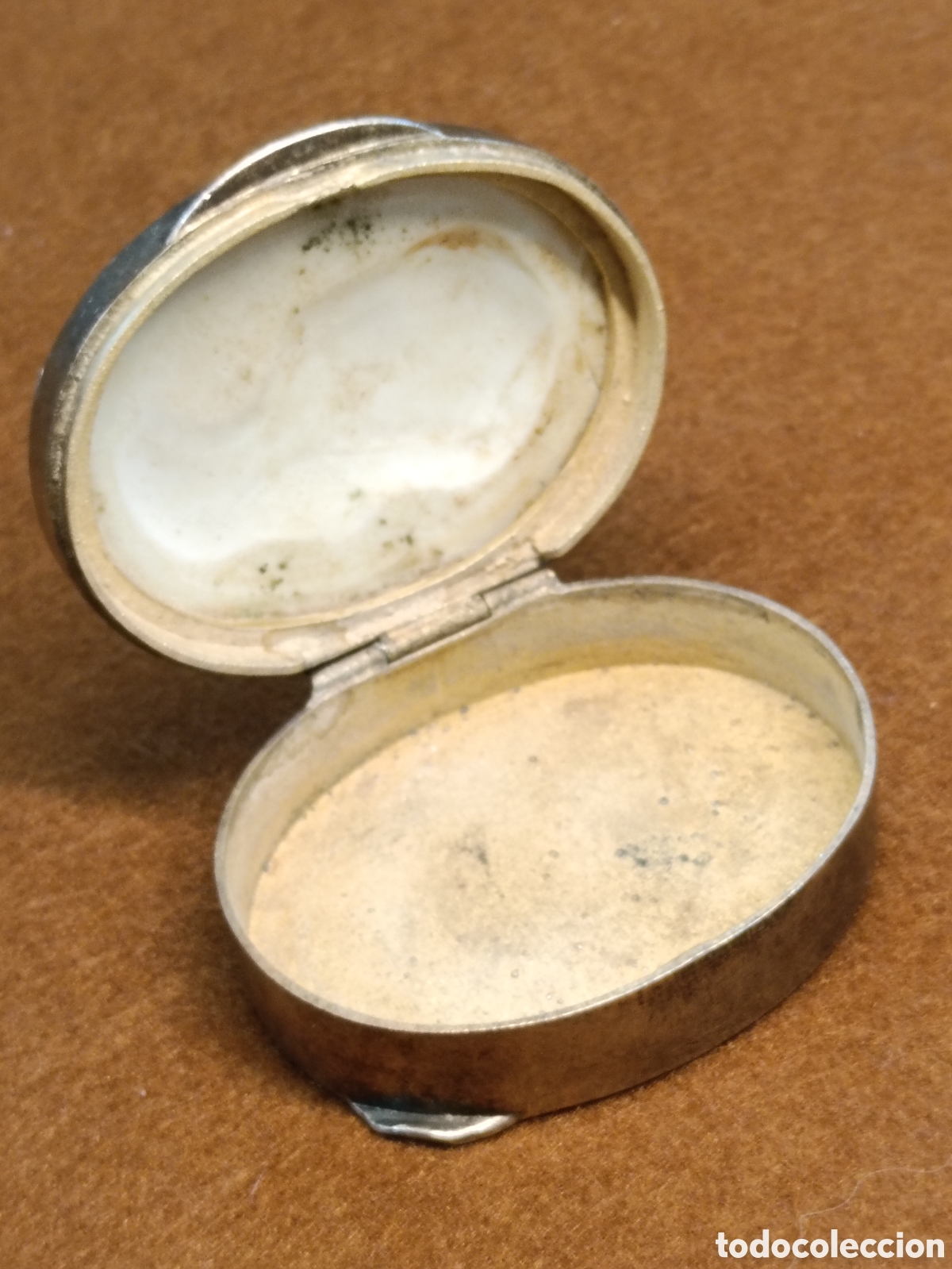 Antig&uuml;edades: ORIGINAL PASTILLERO DE PLATA CON CAMAFEO - Foto 8
