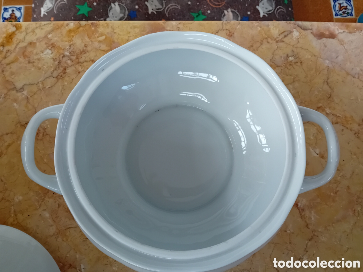 Antig&uuml;edades: sopera porcelana marca Allegro - Foto 2