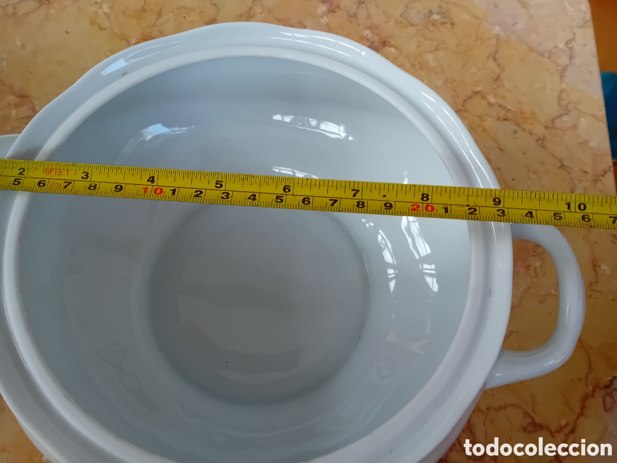 Antig&uuml;edades: sopera porcelana marca Allegro - Foto 4