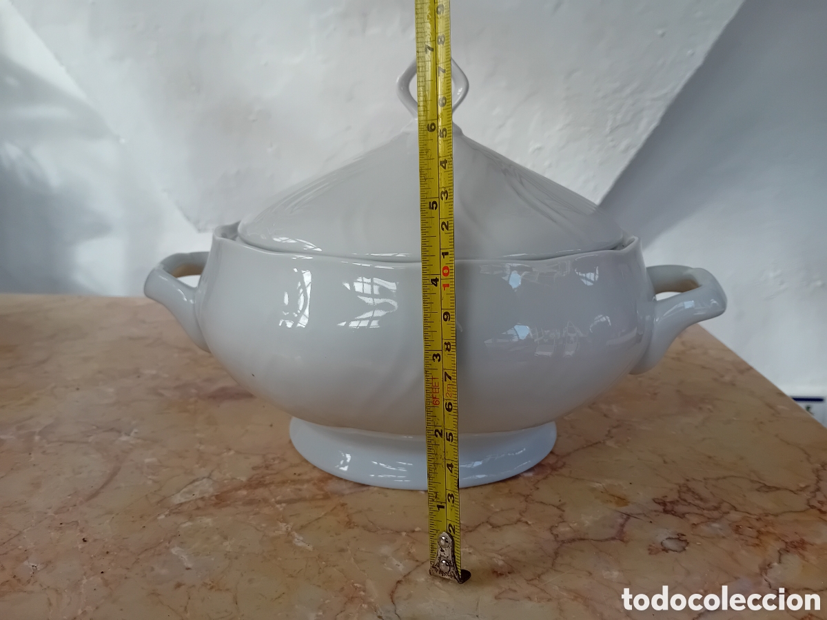 Antig&uuml;edades: sopera porcelana marca Allegro - Foto 6