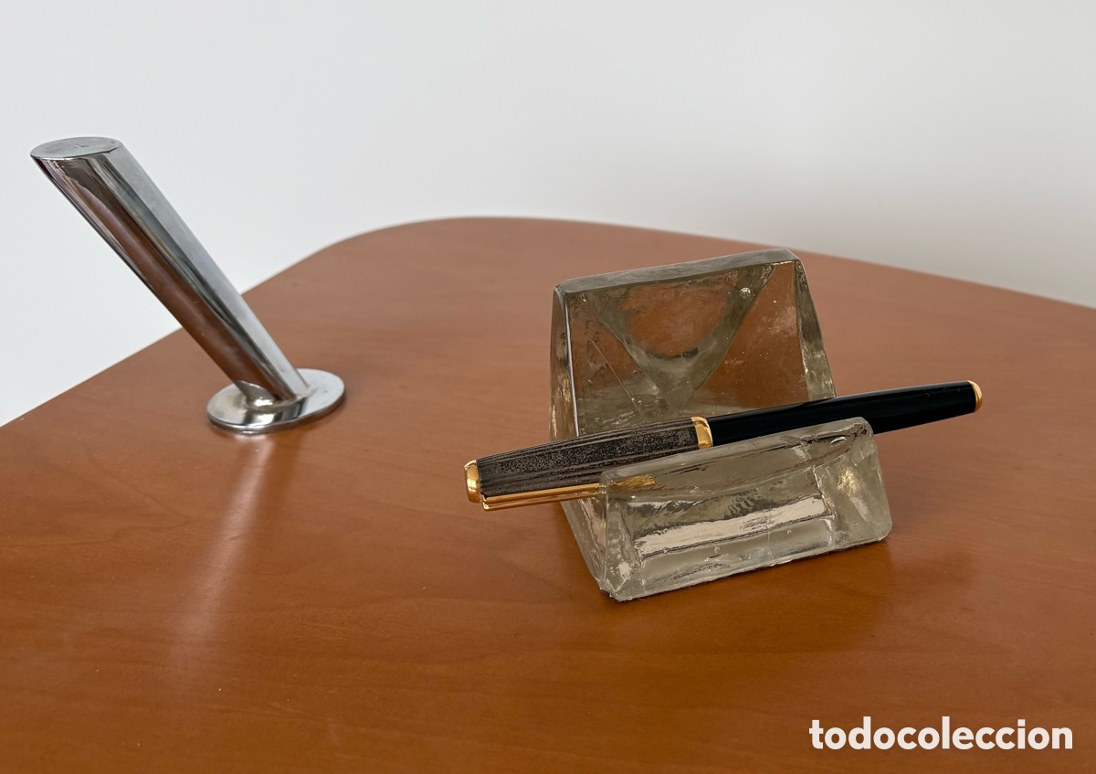 Antig&uuml;edades: Soporte antiguo para plumas - Foto 6