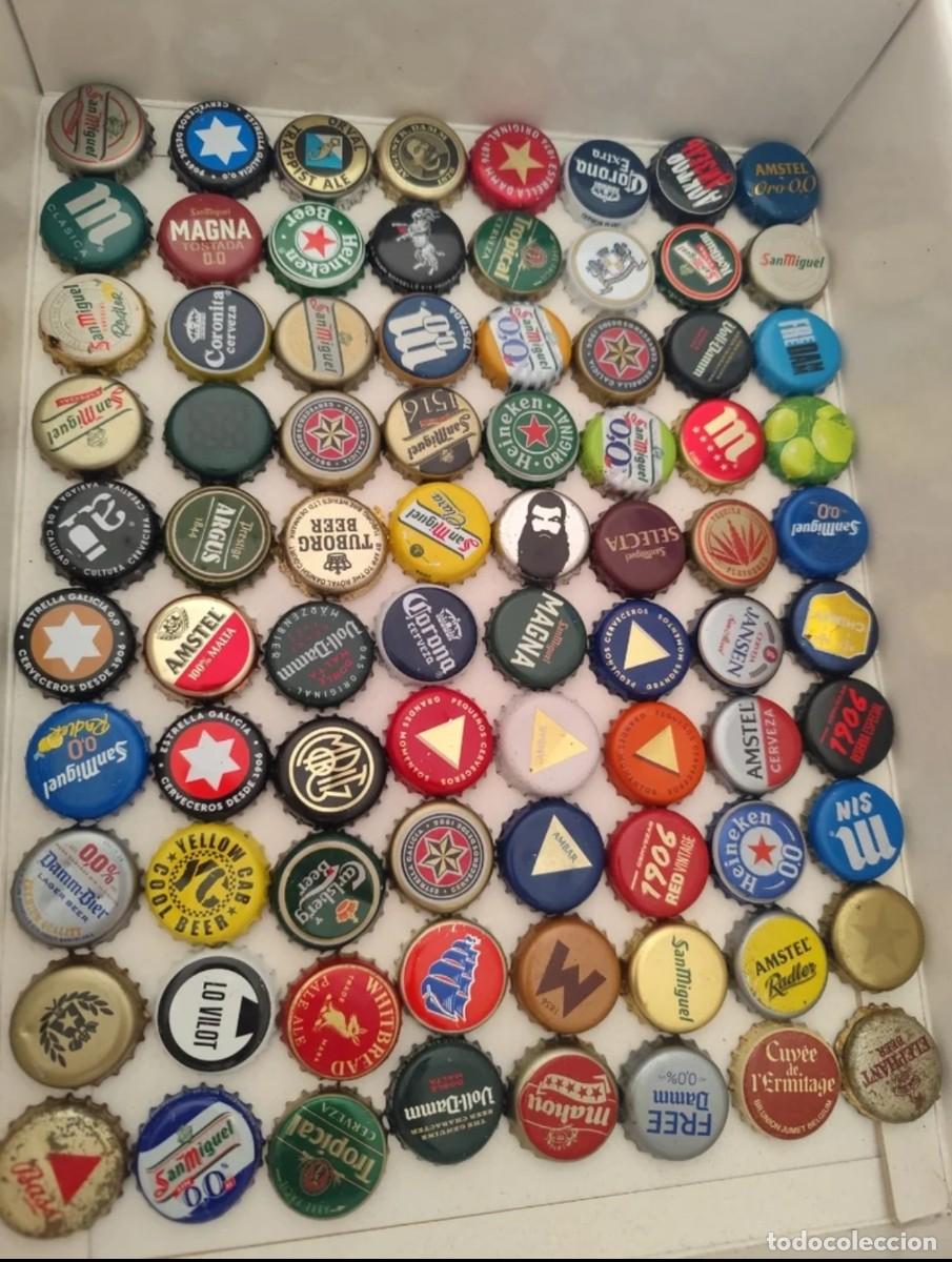 Antiquit&eacute;s: Lote chapas cerveza beer bier tapon corona