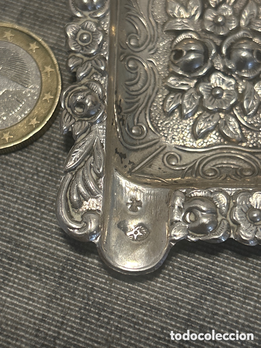 Antig&uuml;edades: Cenicero victoriano de plata - Foto 2