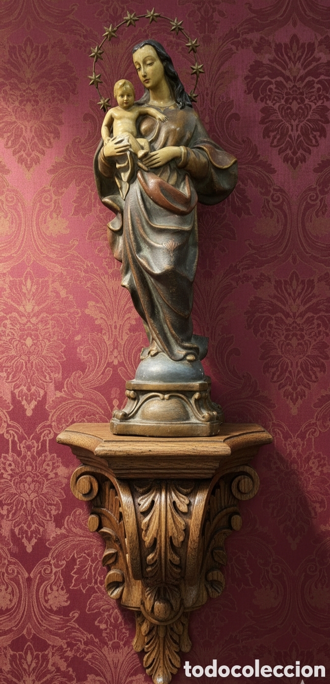 Antig&uuml;edades: Talla de Virgen Inmaculada - Foto 1