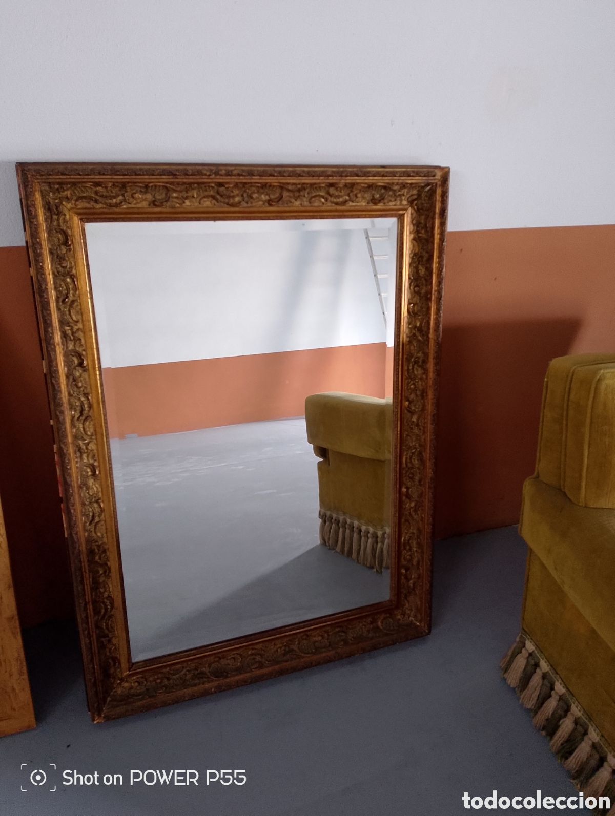 Antig&uuml;edades: Cuadro espejo biselado - Foto 1