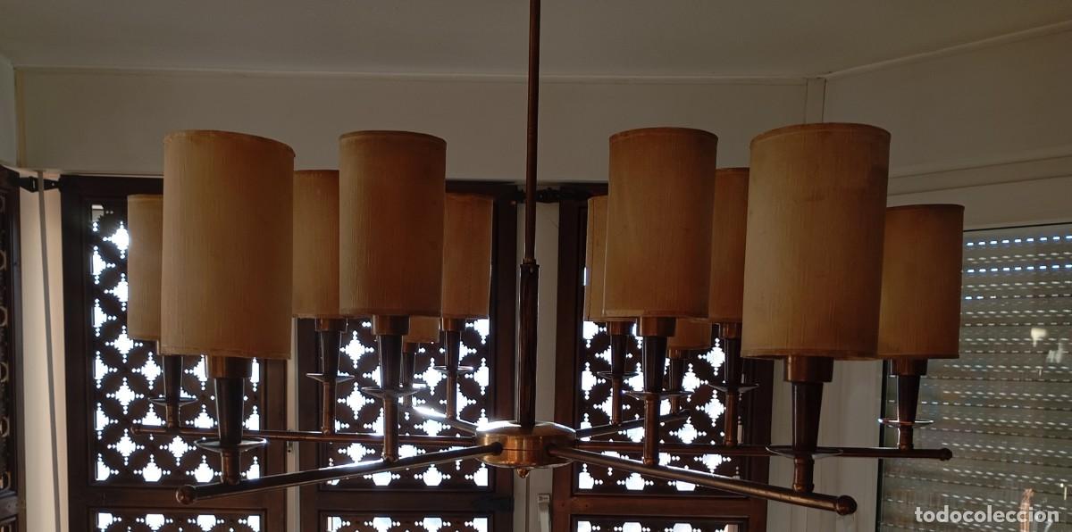Antig&uuml;edades: L&aacute;mpara de 6 brazos y doce luces - Foto 4