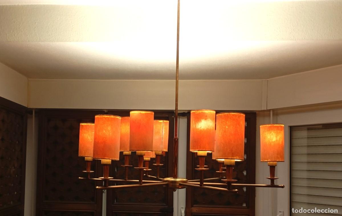 Antig&uuml;edades: L&aacute;mpara de 6 brazos y doce luces - Foto 2