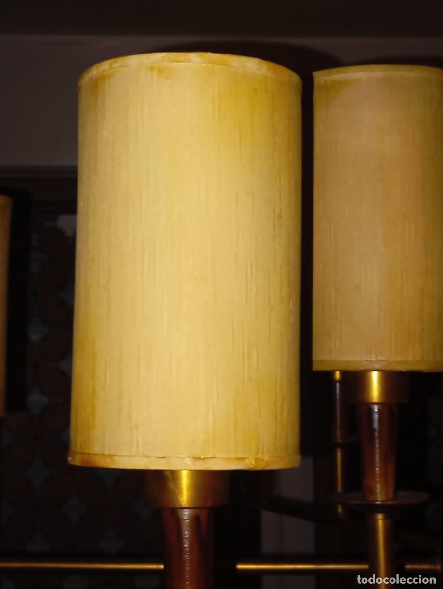 Antig&uuml;edades: L&aacute;mpara de 6 brazos y doce luces - Foto 6