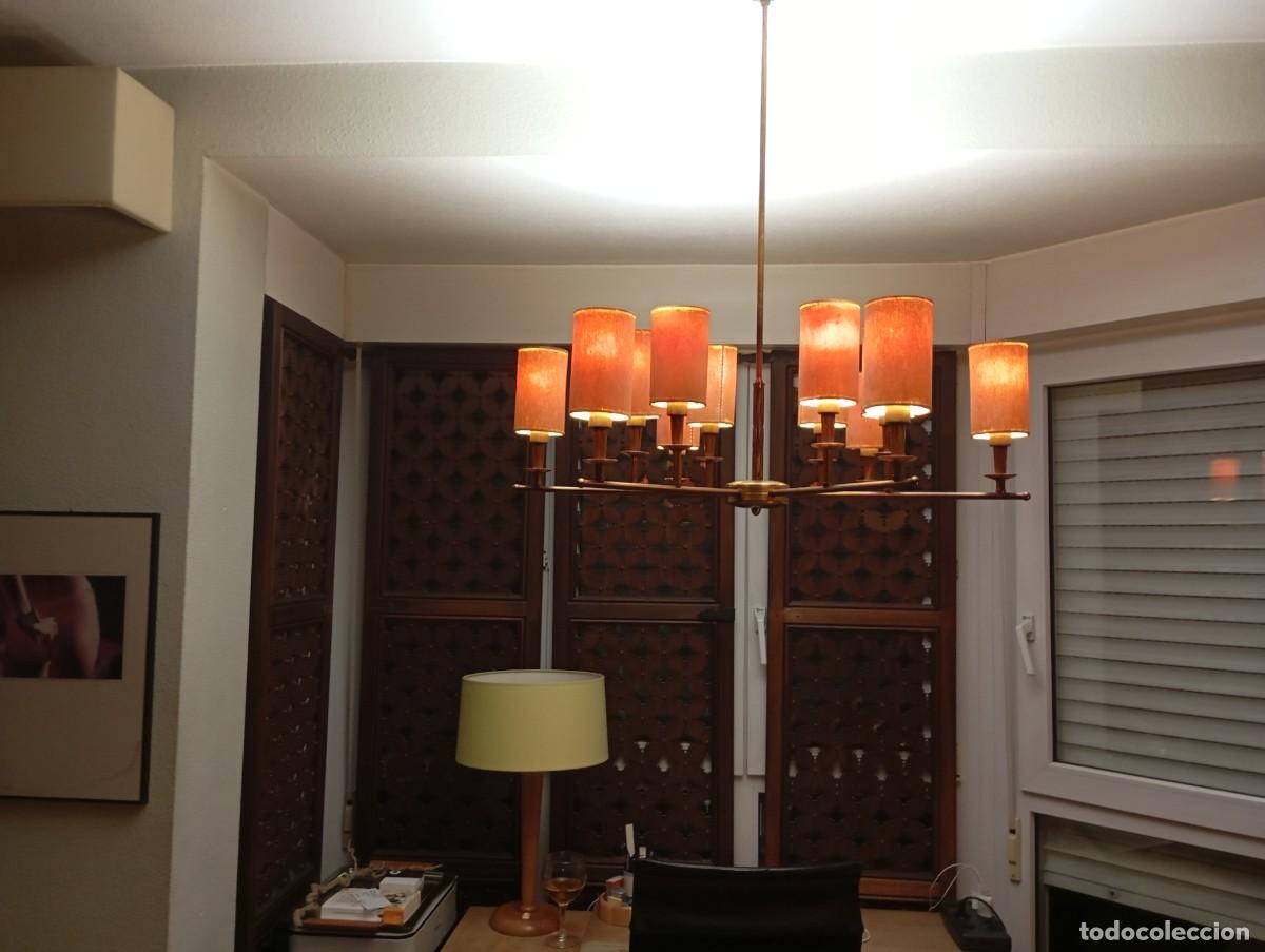 Antig&uuml;edades: L&aacute;mpara de 6 brazos y doce luces - Foto 8