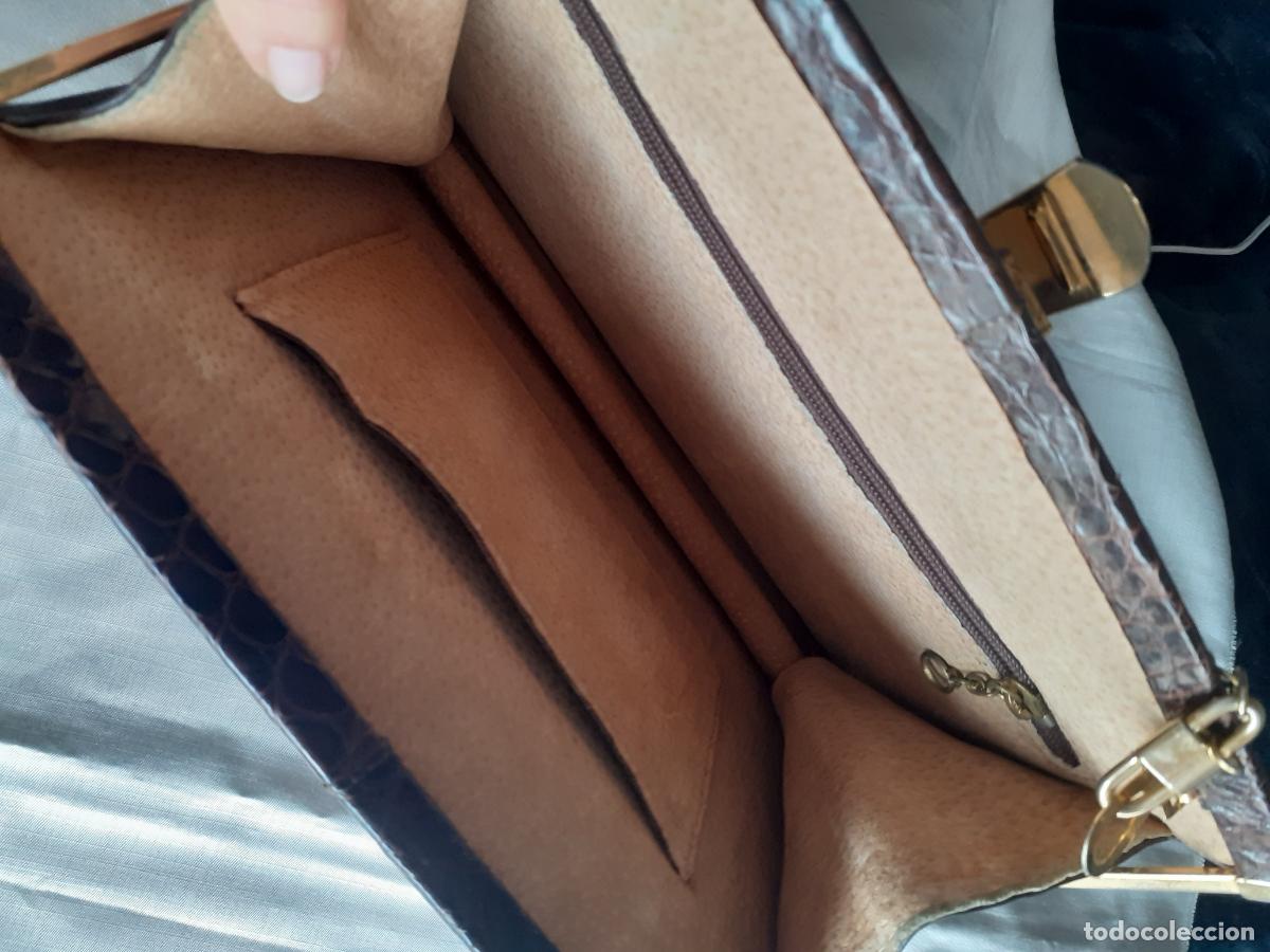 Antig&uuml;edades: Bolso ,cartera de ceremonia de cocodrilo - Foto 4
