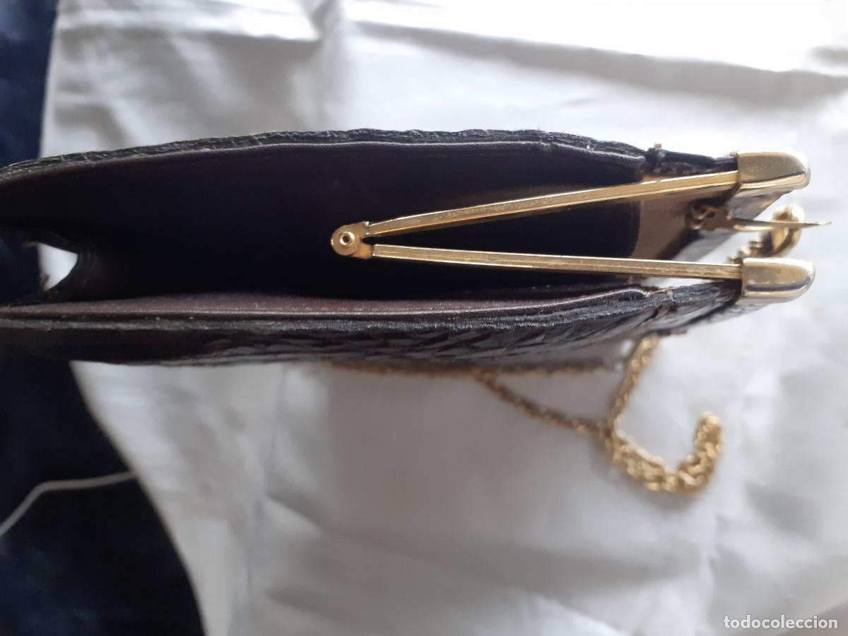 Antig&uuml;edades: Bolso ,cartera de ceremonia de cocodrilo - Foto 6