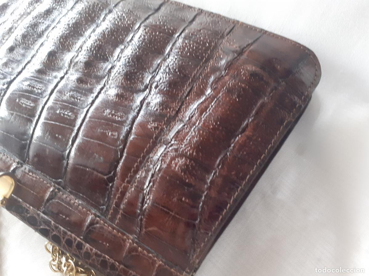 Antig&uuml;edades: Bolso ,cartera de ceremonia de cocodrilo - Foto 10