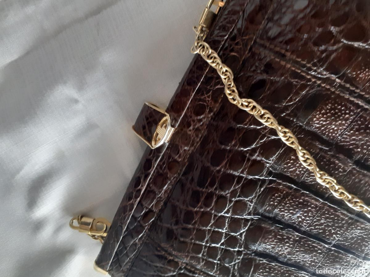 Antig&uuml;edades: Bolso ,cartera de ceremonia de cocodrilo - Foto 12