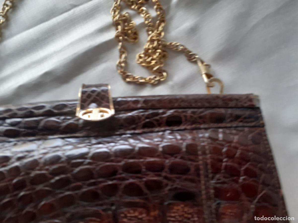 Antig&uuml;edades: Bolso ,cartera de ceremonia de cocodrilo - Foto 14