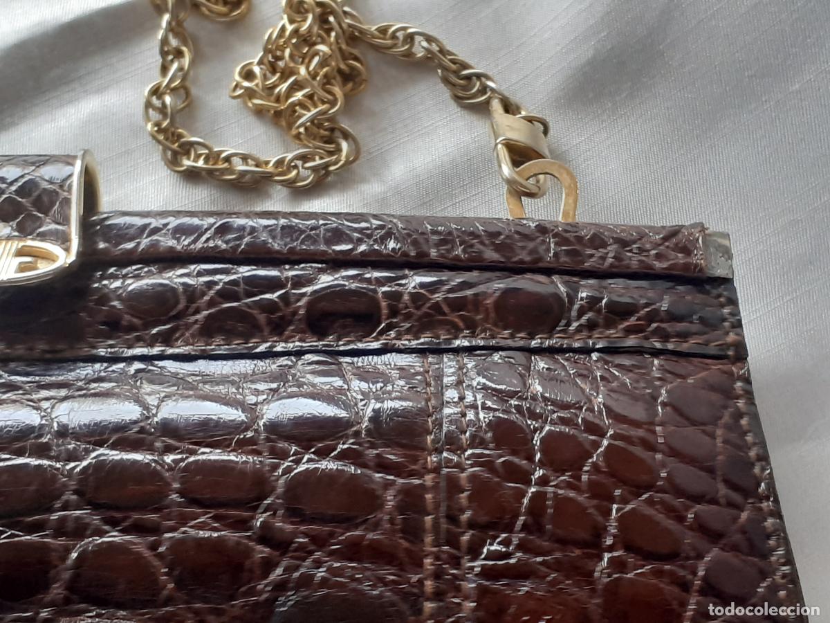 Antig&uuml;edades: Bolso ,cartera de ceremonia de cocodrilo - Foto 15