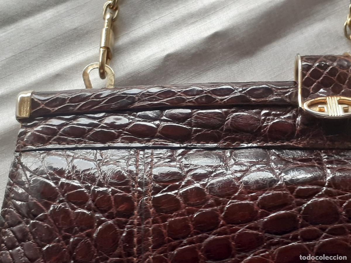 Antig&uuml;edades: Bolso ,cartera de ceremonia de cocodrilo - Foto 16