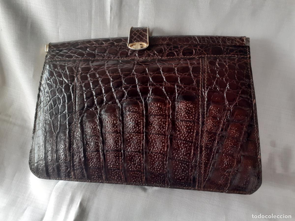 Antig&uuml;edades: Bolso ,cartera de ceremonia de cocodrilo - Foto 1