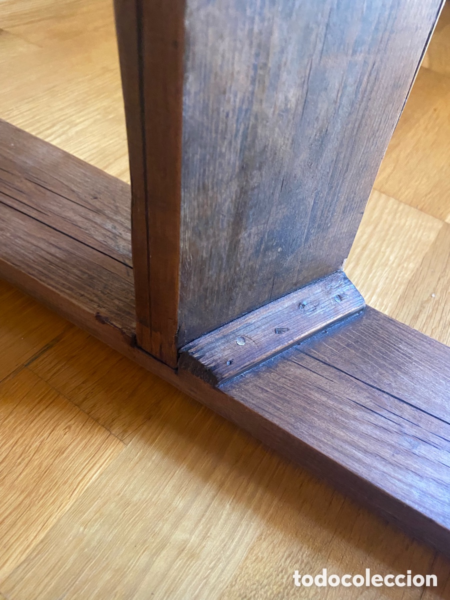 Antig&uuml;edades: Escalera antigua de madera plegable - Foto 5