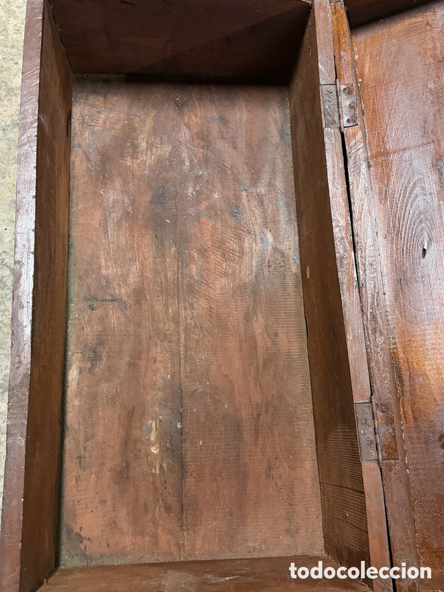 Antig&uuml;edades: Arc&oacute;n religioso antiguo madera tallada - Foto 4