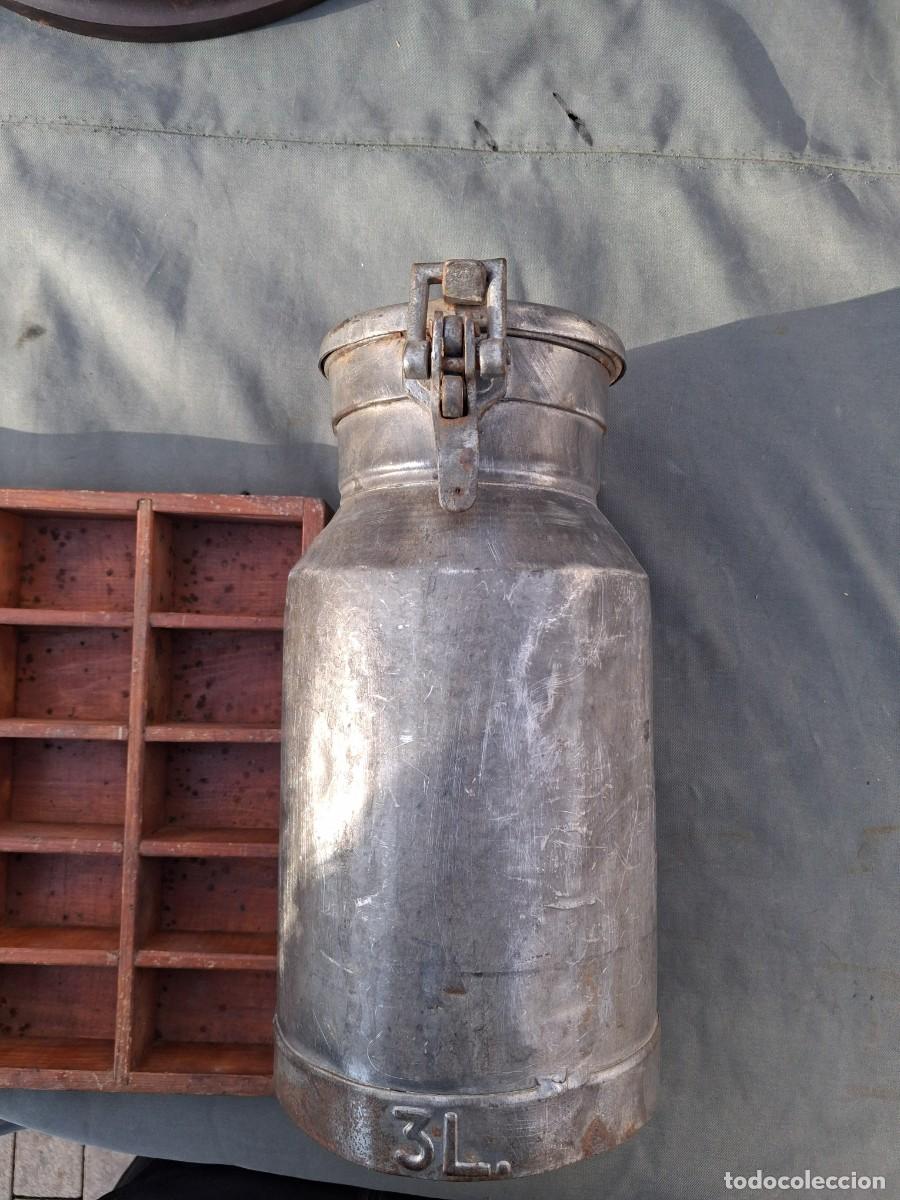 Antig&uuml;edades: Lechera en hierro de 3 litros - Foto 1