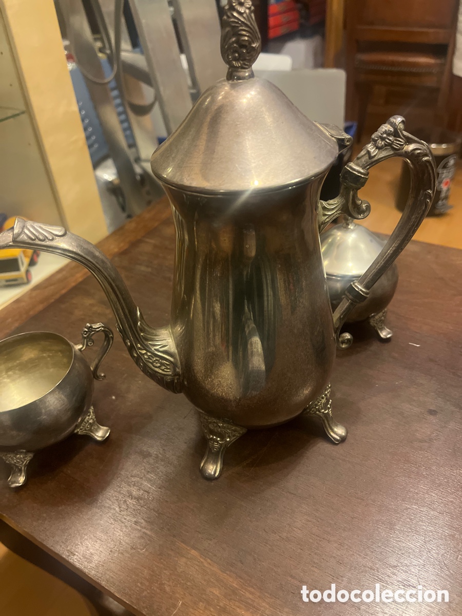 Antig&uuml;edades: Juego de caf&eacute; o t&eacute; antiguo - Foto 4