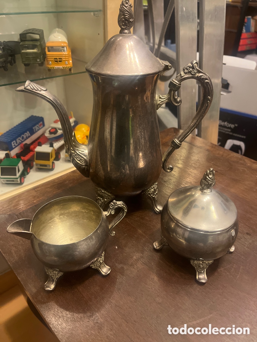 Antig&uuml;edades: Juego de caf&eacute; o t&eacute; antiguo - Foto 1