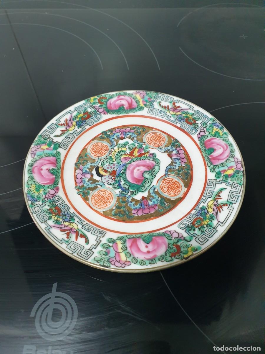 Antig&uuml;edades: Cuenco con plato y cuchara chinos - Foto 2