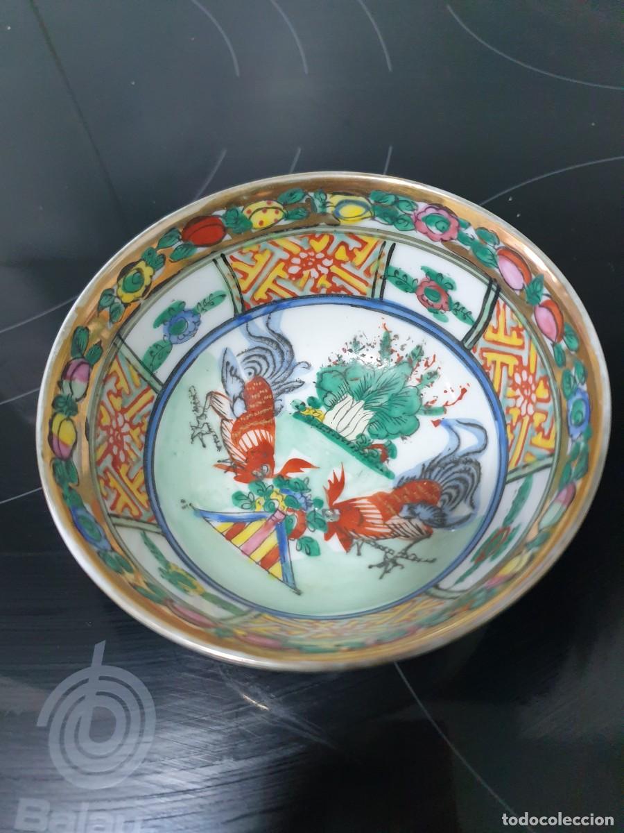 Antig&uuml;edades: Cuenco con plato y cuchara chinos - Foto 3