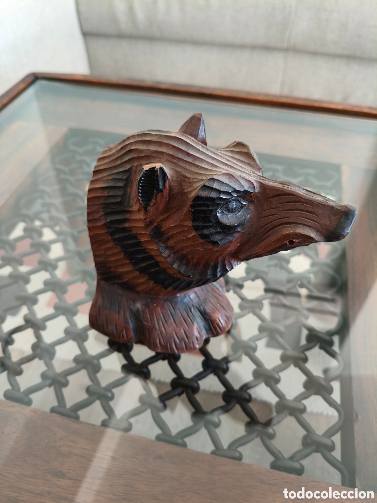 Antig&uuml;edades: Escultura cabeza jabal&iacute;