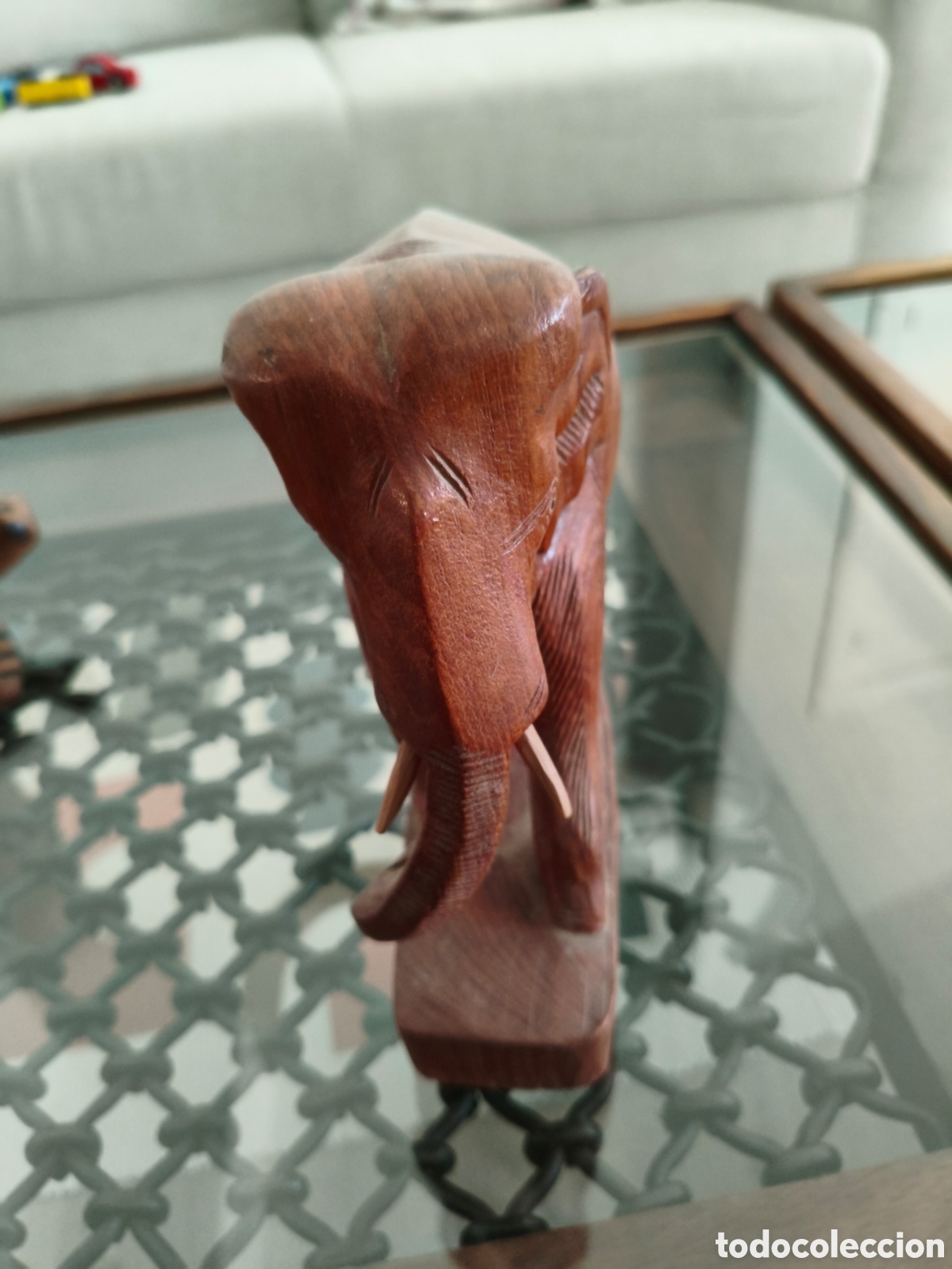 Antig&uuml;edades: Escultura elefante madera - Foto 2
