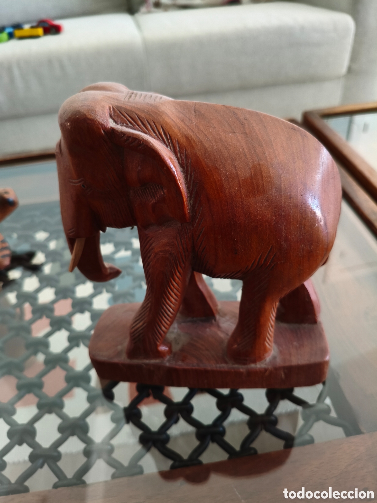 Antig&uuml;edades: Escultura elefante madera - Foto 3