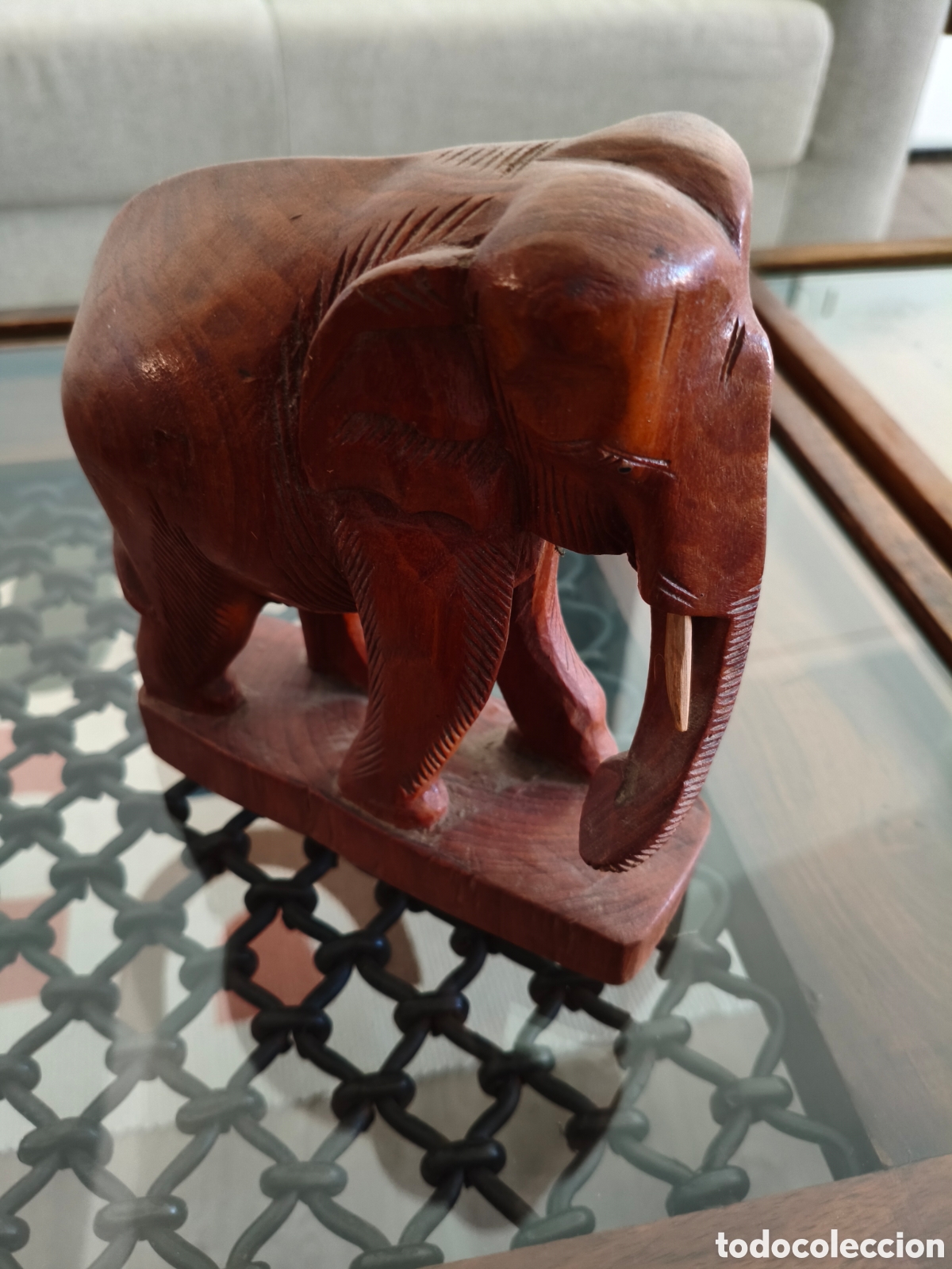 Antig&uuml;edades: Escultura elefante madera - Foto 1