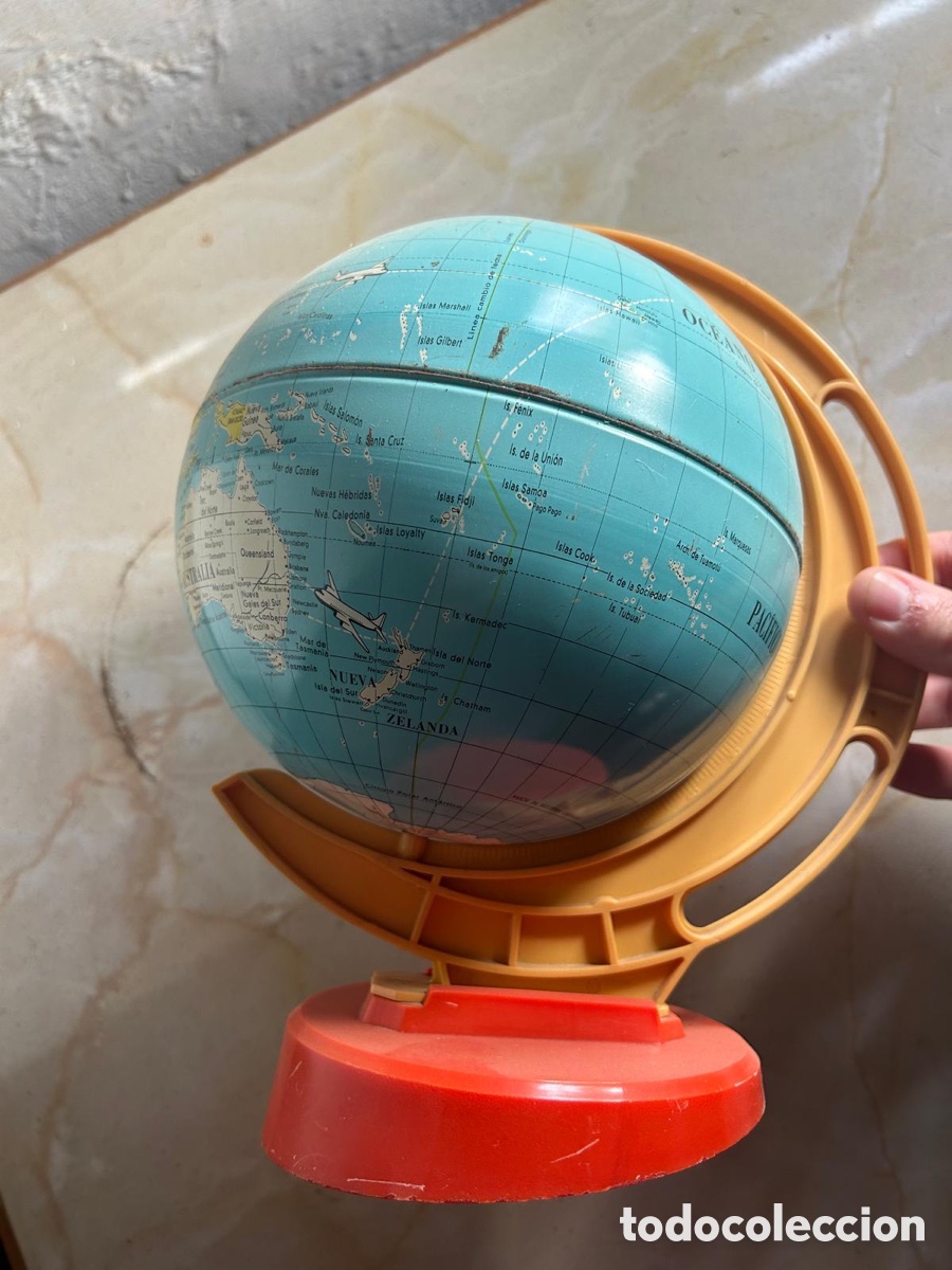 Antig&uuml;edades: Bola mapa del mundo decoraci&oacute;n - Foto 2
