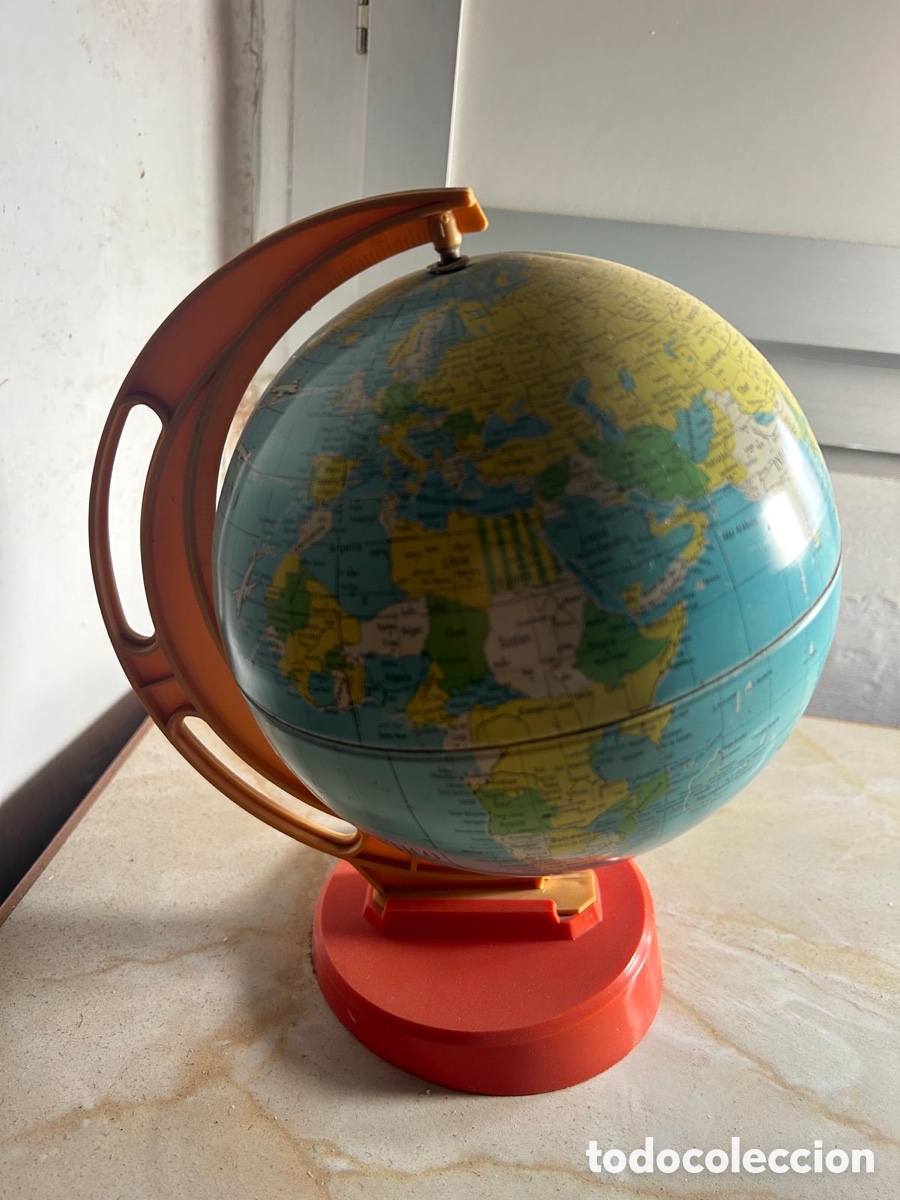 Antig&uuml;edades: Bola mapa del mundo decoraci&oacute;n - Foto 1
