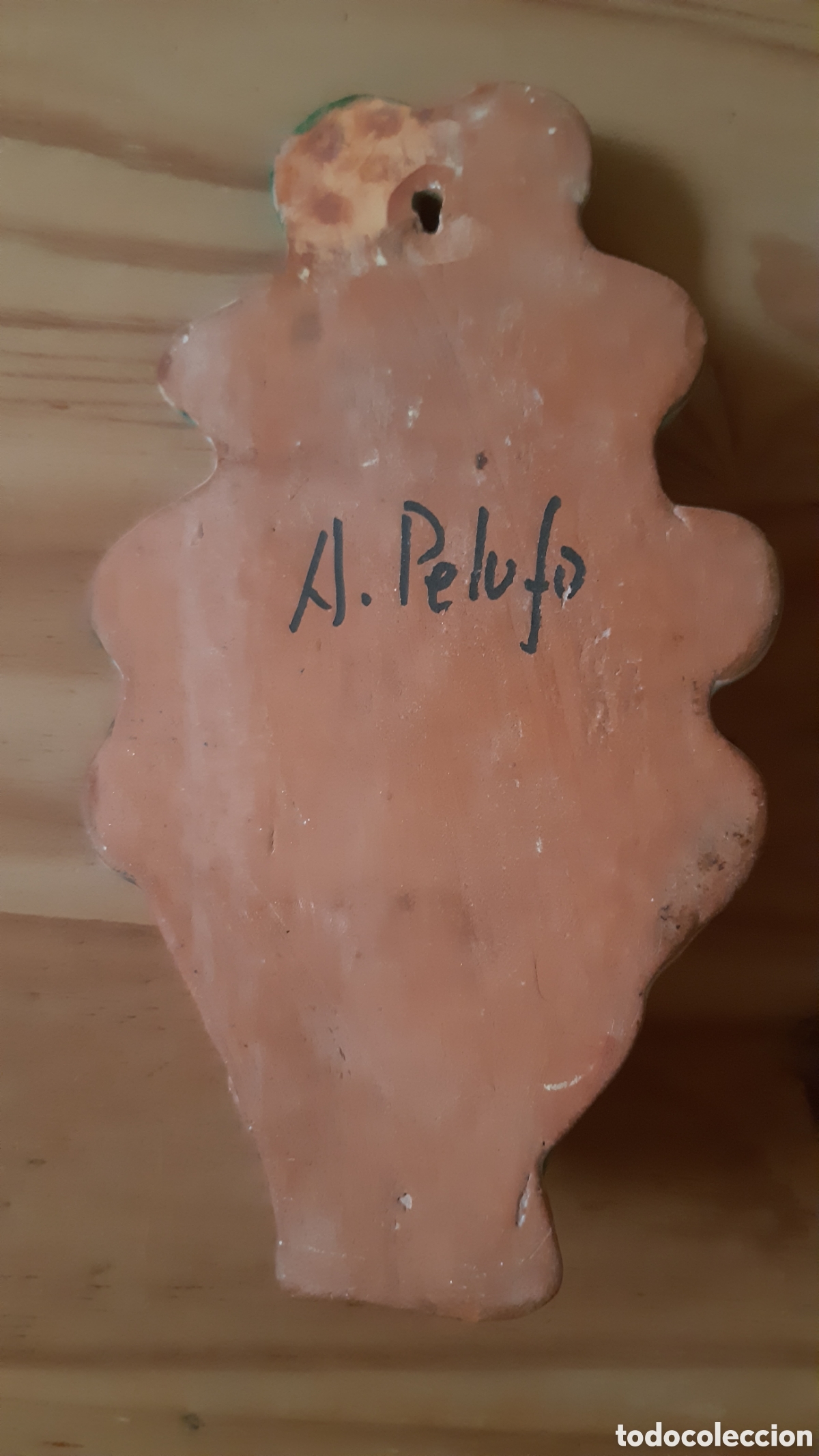 Antig&uuml;edades: Benditera de artesan&iacute;a A. Pelufo - Foto 2