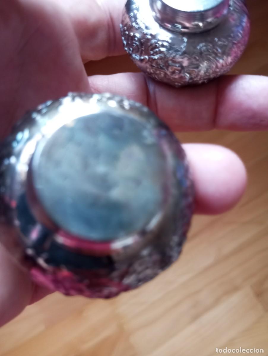 Antig&uuml;edades: JUEGO DE SALEROS DE PLATA - Foto 18